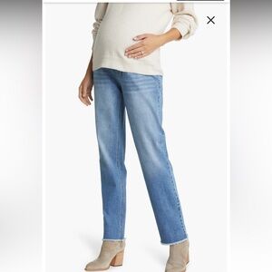 Over the Bump Relaxed Straight Leg Maternity Jeans